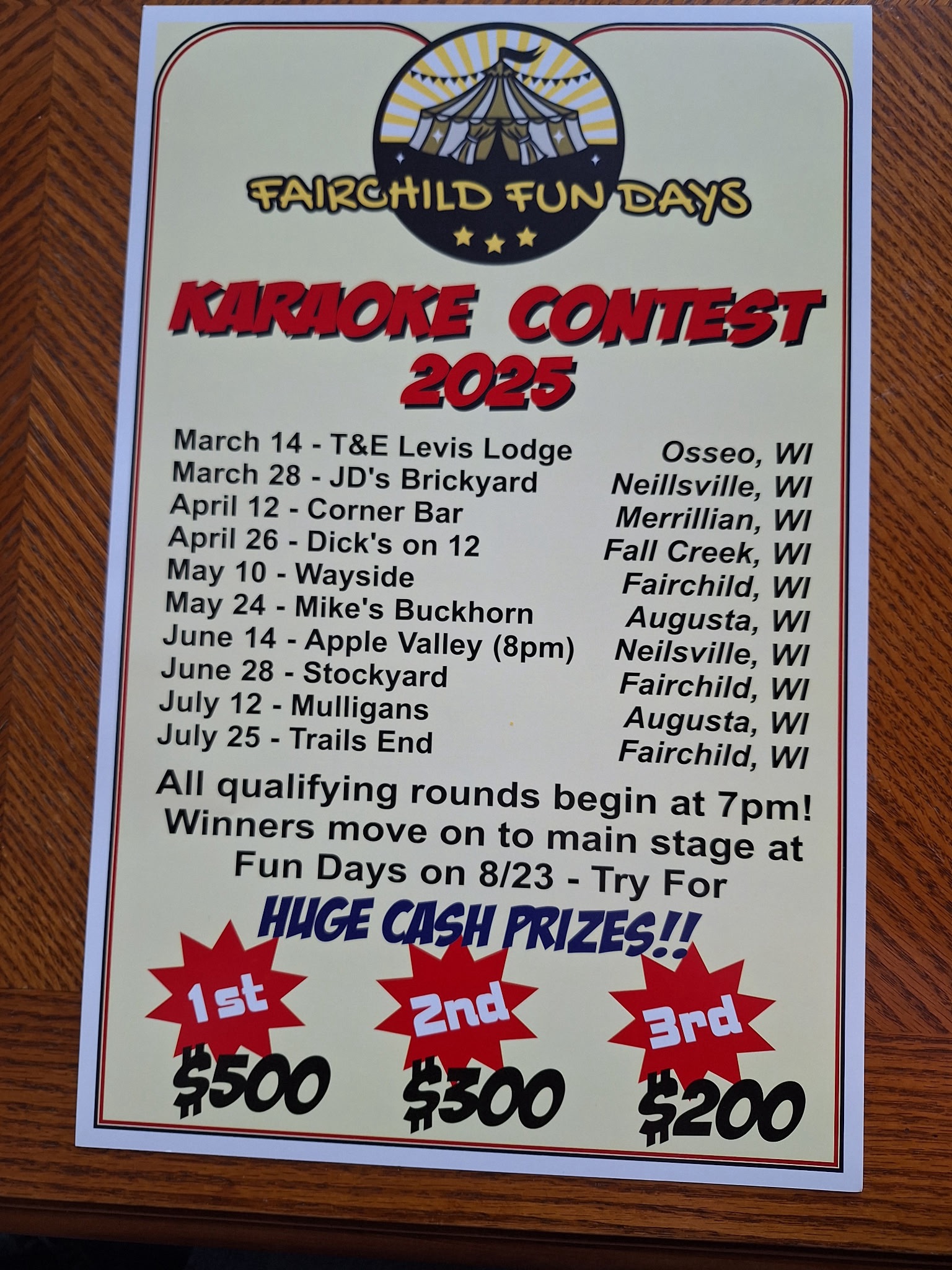 Fairchild fun days karaoke contest main stage