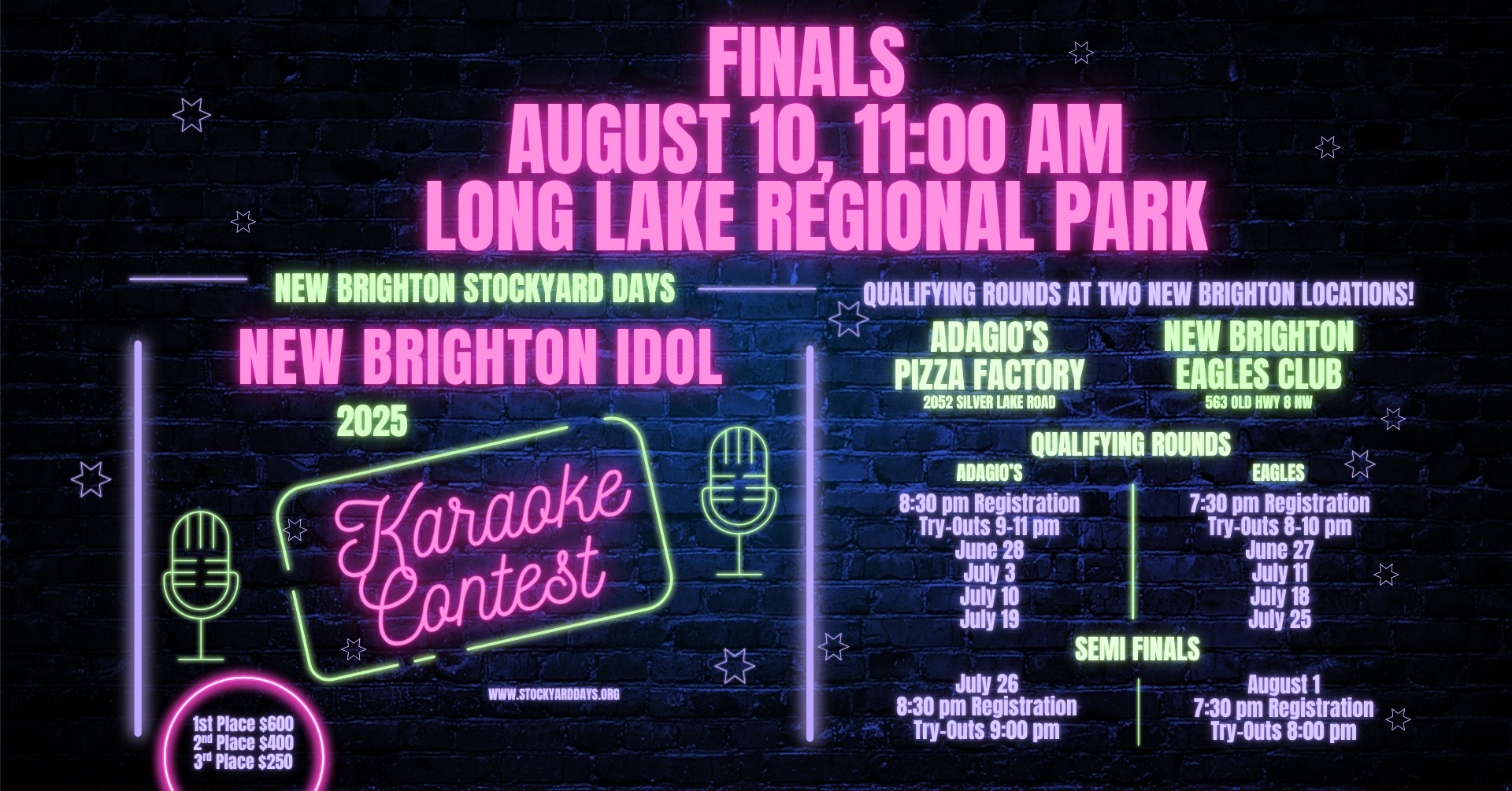 New Brighton Idol Karoke Contest Finals - New Brighton Stockyard Days