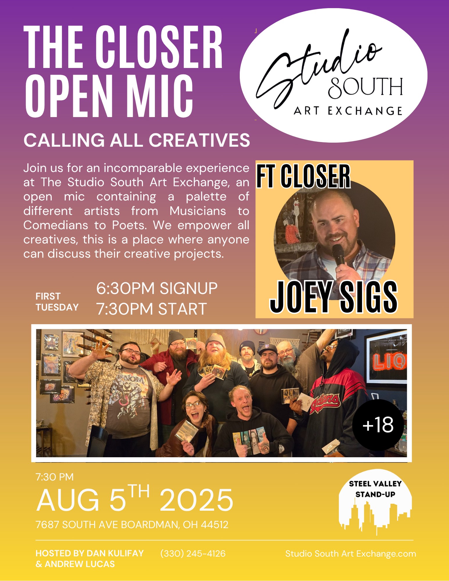 "The Closer" Open Mic