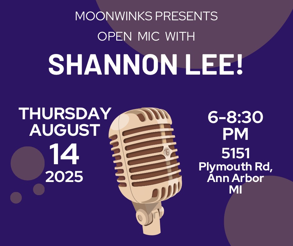 Open mic w/Shannon Lee, at Moonwinks Tavern!